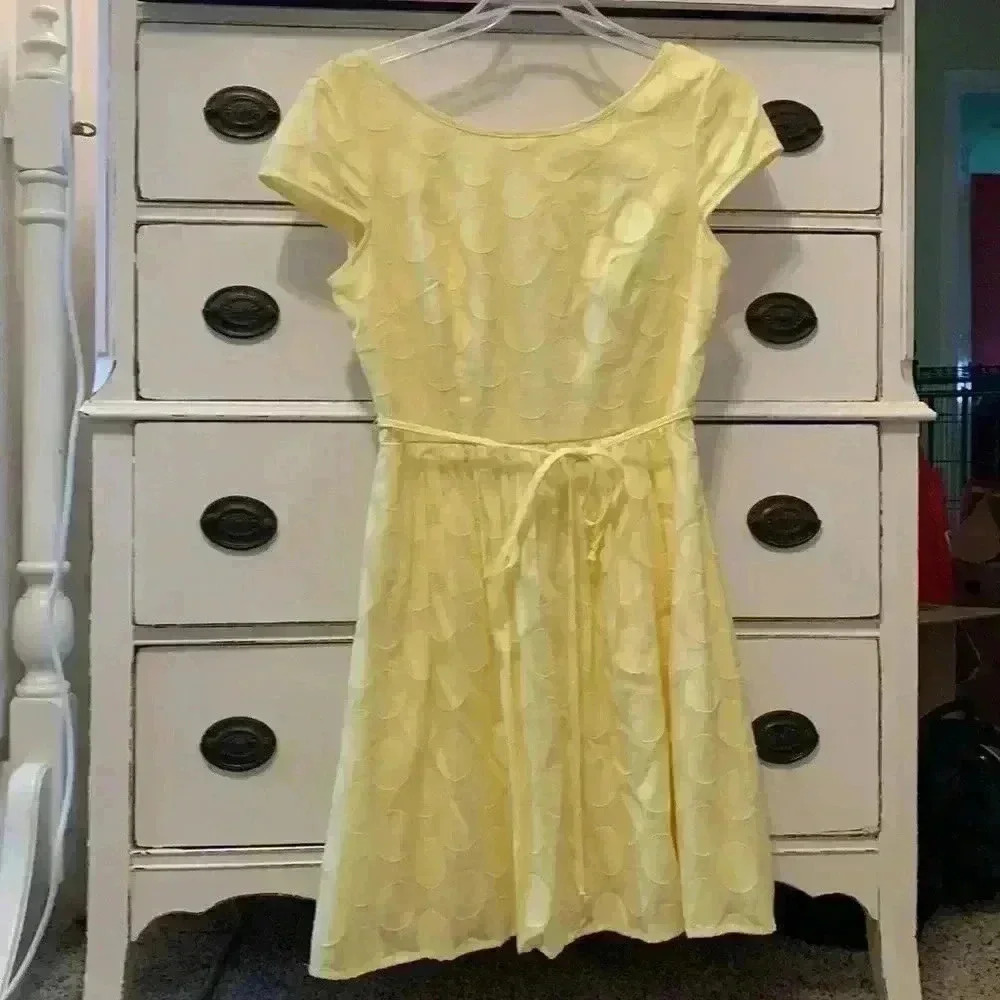 Really Cute Polka Dot Yellow Dress